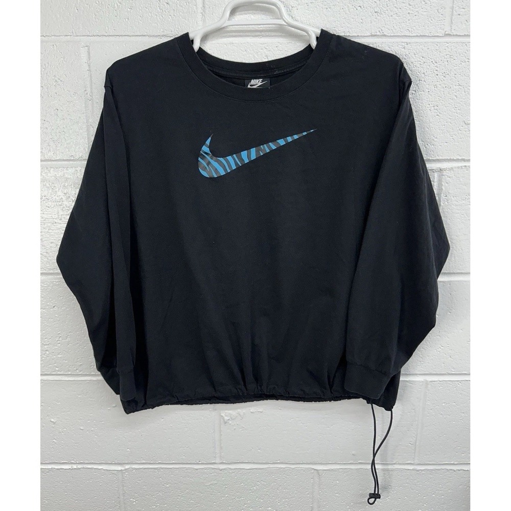 Nike Swoosh‎ Icon Clash Crew Neck Pullover Cinch Waist Sweatshirt / Women's 1X